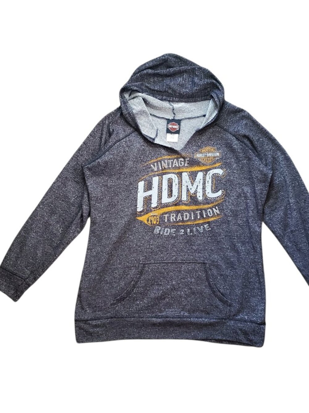 Harley-Davidson Grunge Alabama Graphic Hoodie - Large
